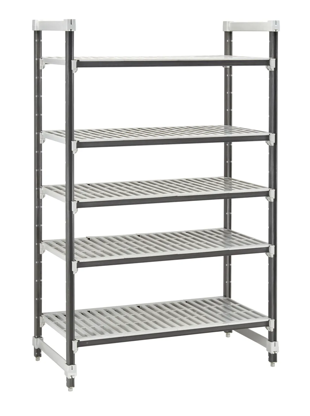 Cambro EXU213672V5480 Camshelving® Elements XTRA 5-Shelf Vented Starter Shelving Unit - 21'' x 36'' x 72''