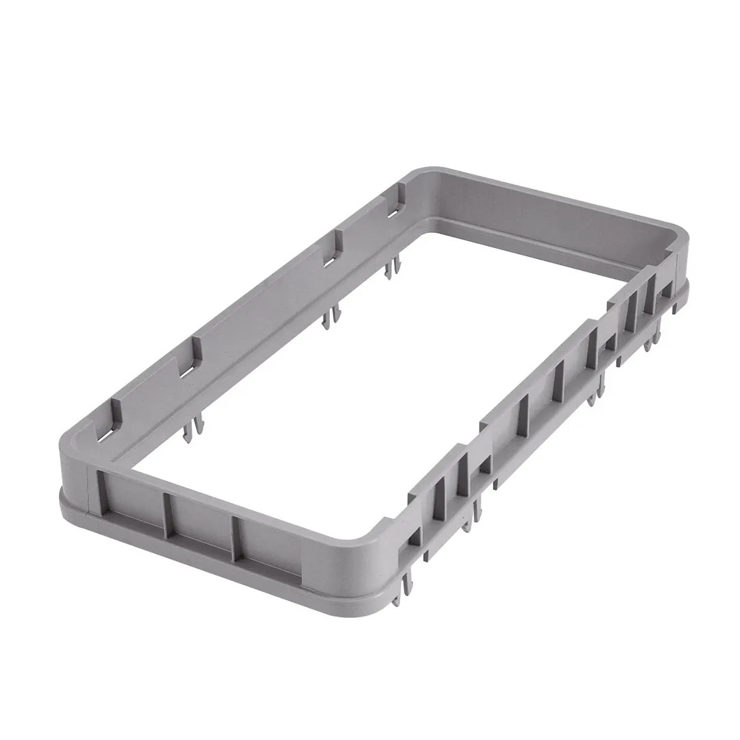 Cambro HE3151 Open Extender, Half Size, Soft Gray, 19-3/4" x 9-7/8" x 2", Adds 1-5/8" to Rack Height for Camracks