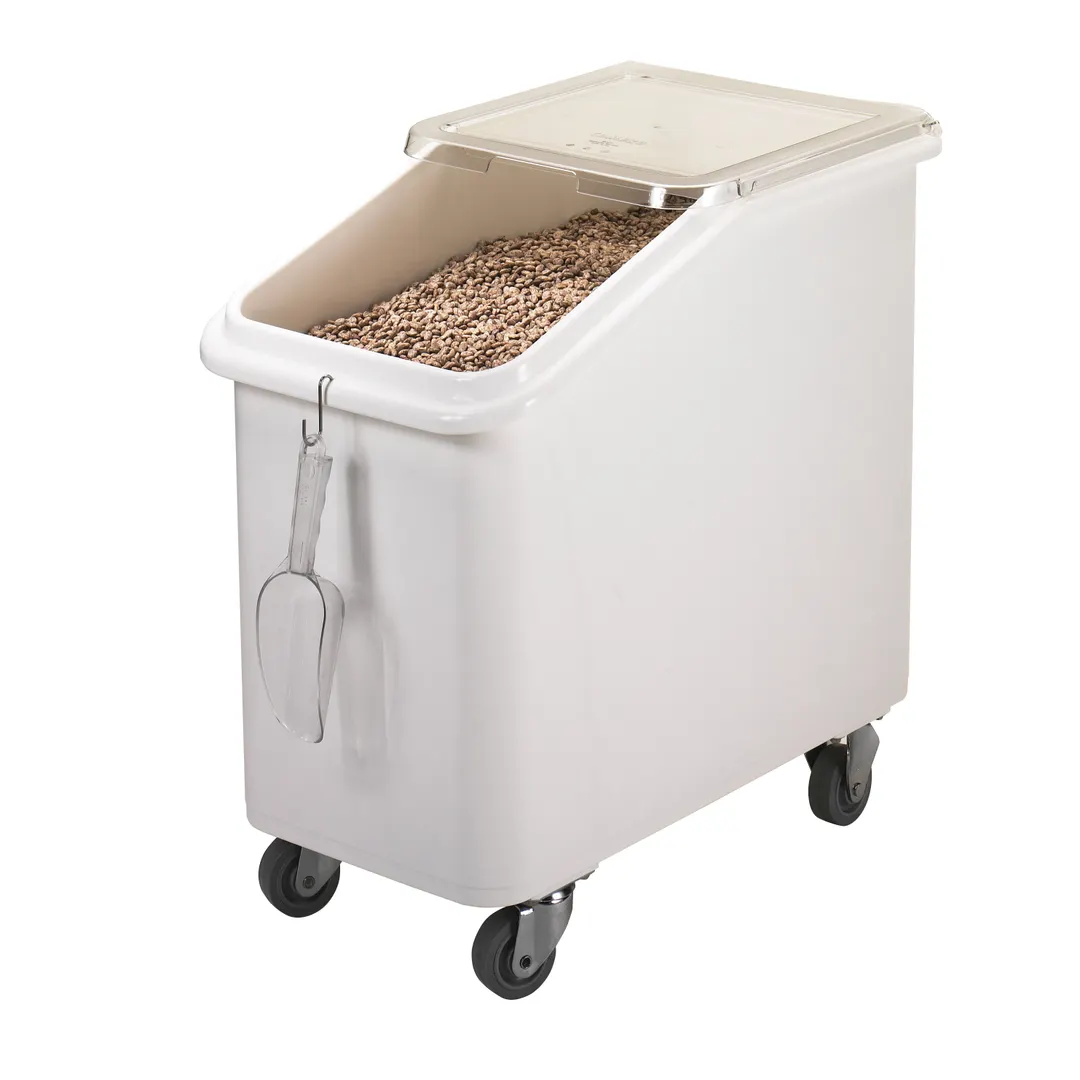 Cambro IBS27148 Mobile Bin – 27‑Gallon Polyethylene, Sliding Lid with S‑Hook, Casters, NSF