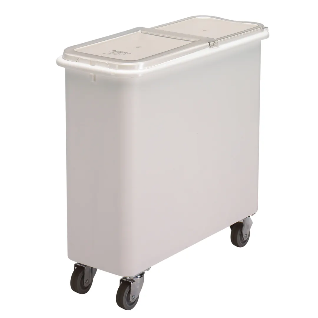 Cambro IBSF27148 Flat Top Bin, 27‑Gallon Polyethylene, Sliding Lid, 3" Casters, NSF
