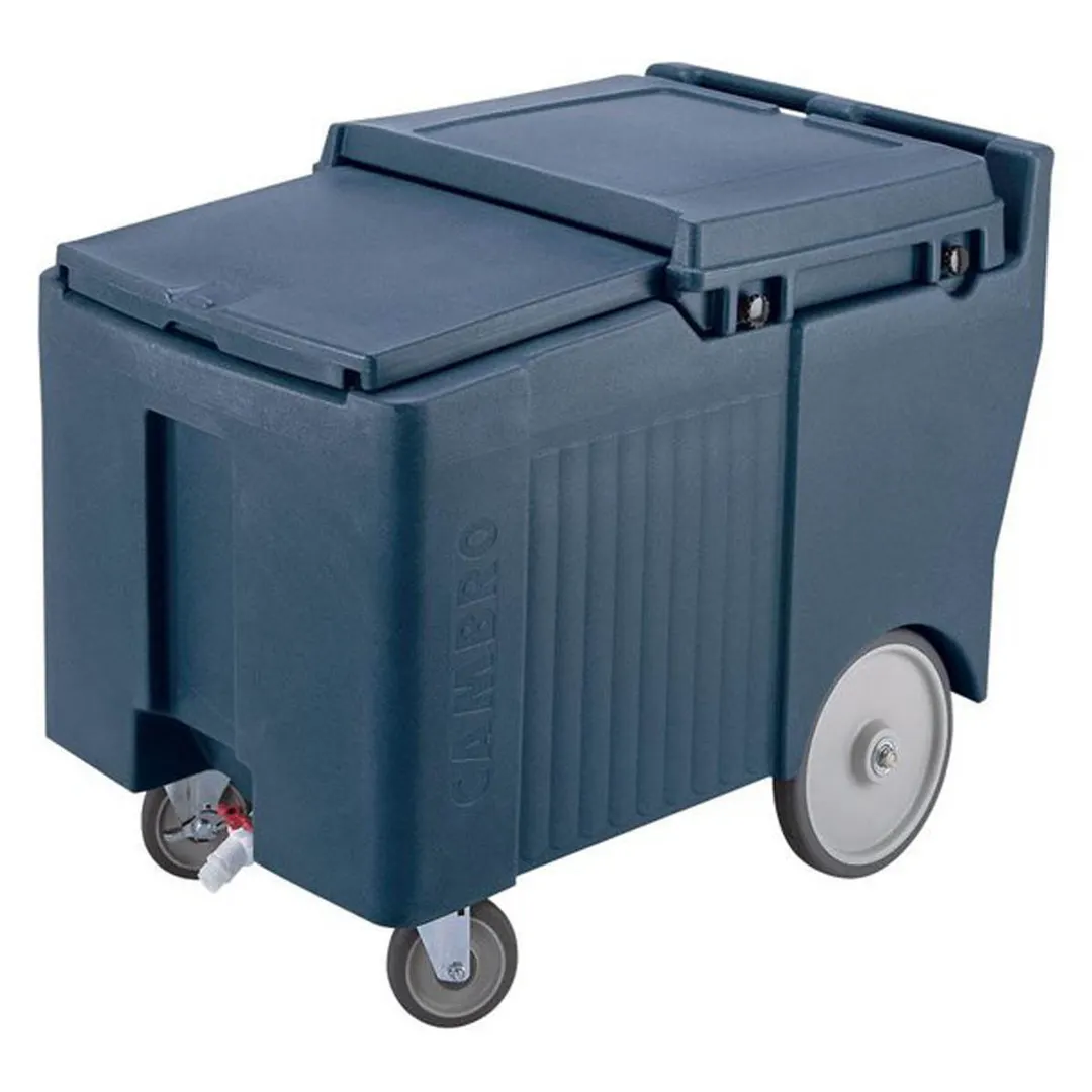 Cambro ICS175LB131 Plastic Mobile Ice Bin / Ice Caddy, 175 lb, Dark Brown