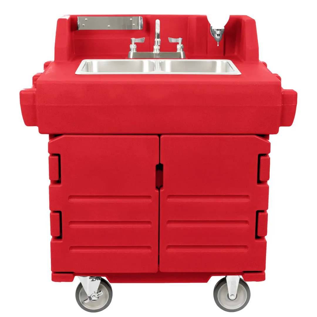 Cambro KSC402158 Camkiosk® Hand Sink Cart, with 2 Compartment Sink