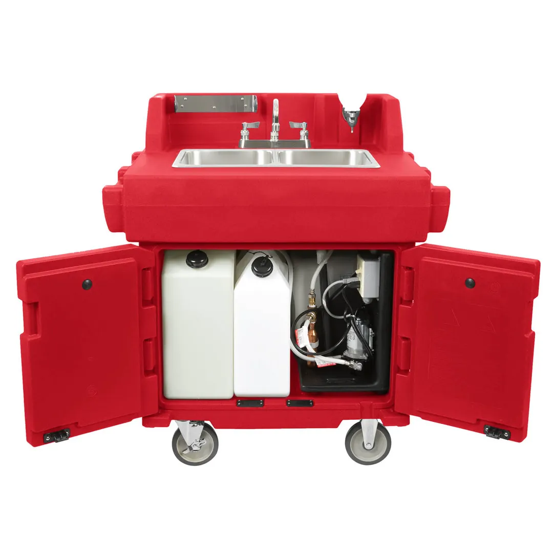 Cambro KSC402158 Camkiosk® Hand Sink Cart, with 2 Compartment Sink
