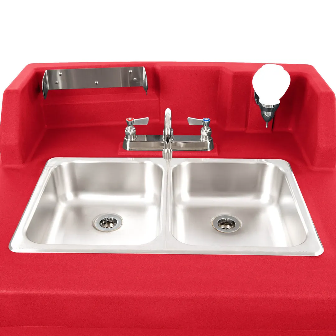 Cambro KSC402158 Camkiosk® Hand Sink Cart, with 2 Compartment Sink