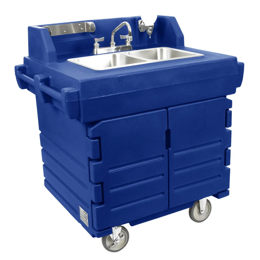 Cambro KSC402186 Camkiosk® Hand Sink Cart, with 2 Compartment Sink