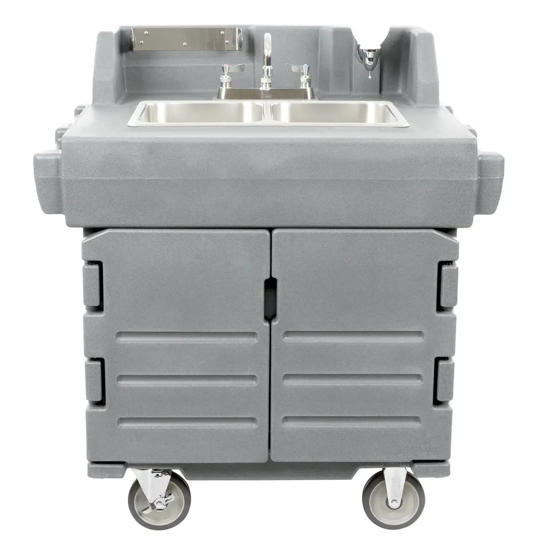 Cambro KSC402191 Camkiosk® Hand Sink Cart, with 2 Compartment Sink