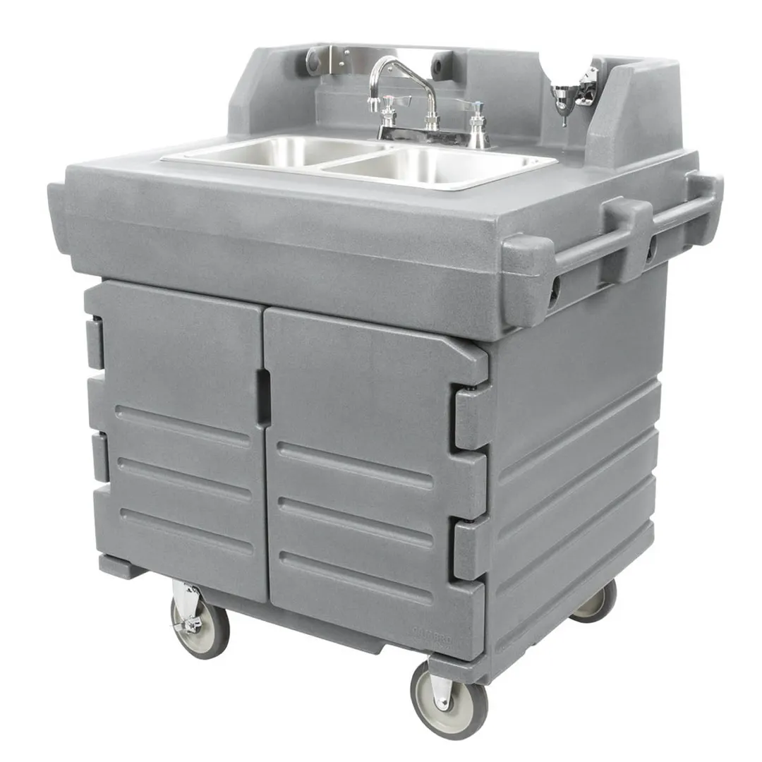 Cambro KSC402191 Camkiosk® Hand Sink Cart, with 2 Compartment Sink