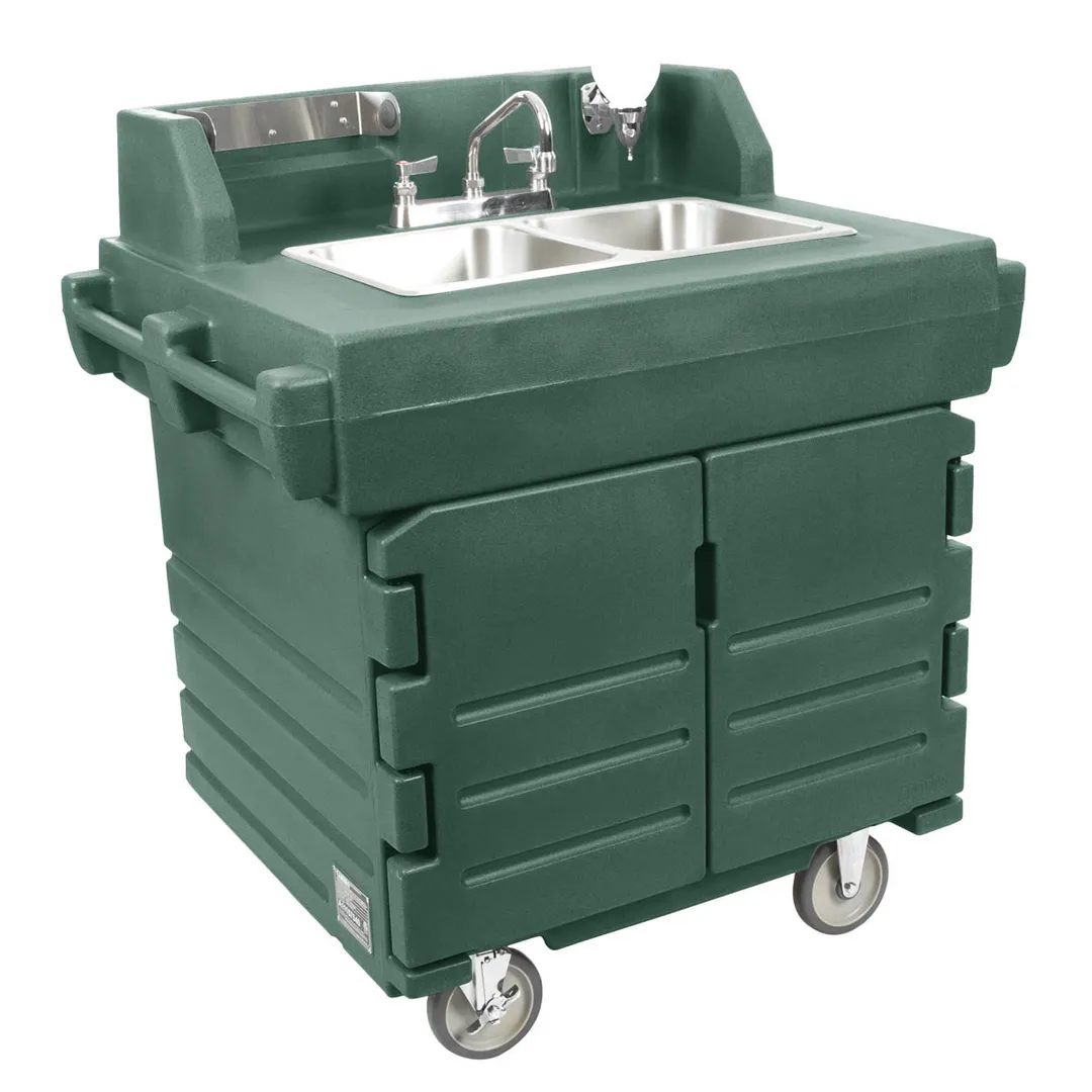 Cambro KSC402192 Camkiosk® Hand Sink Cart, with 2 Compartment Sink