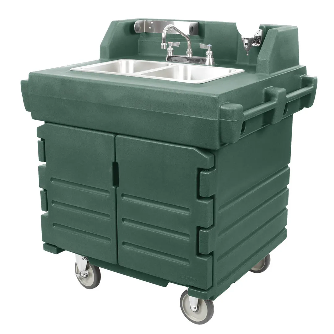 Cambro KSC402192 Camkiosk® Hand Sink Cart, with 2 Compartment Sink