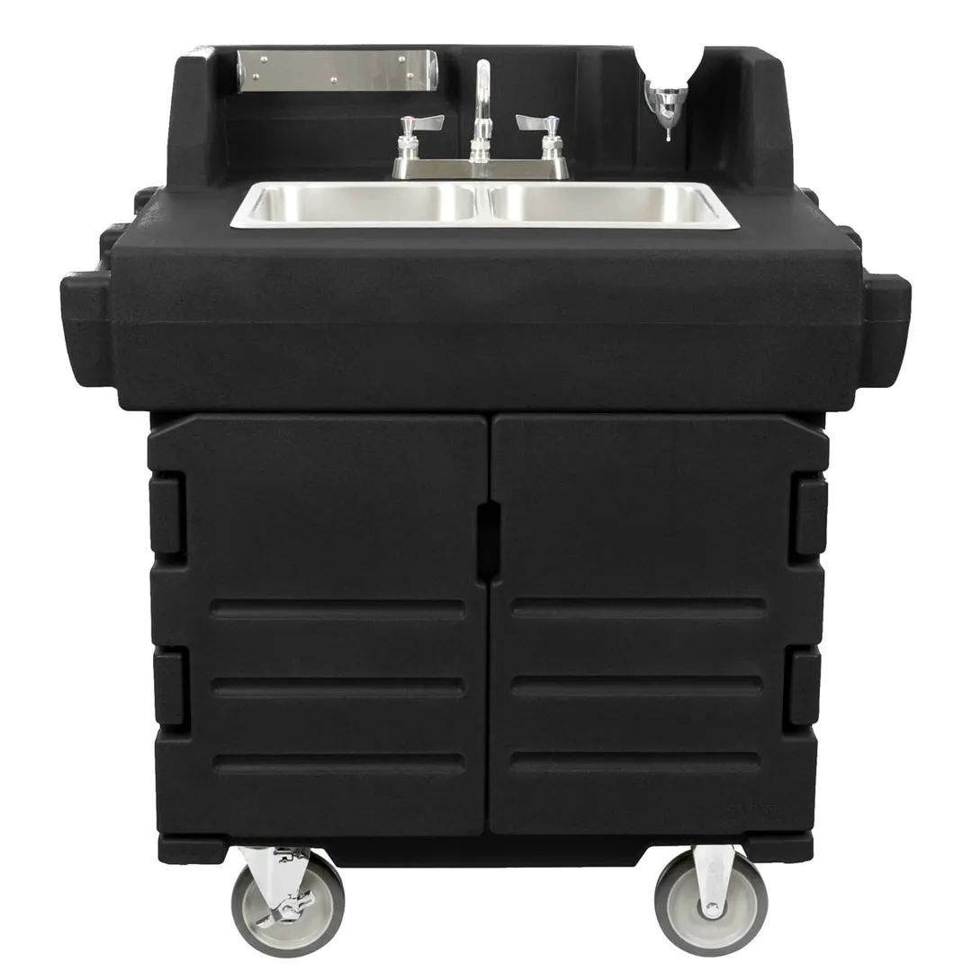 Cambro KSC402426 Camkiosk® Hand Sink Cart, with 2 Compartment Sink