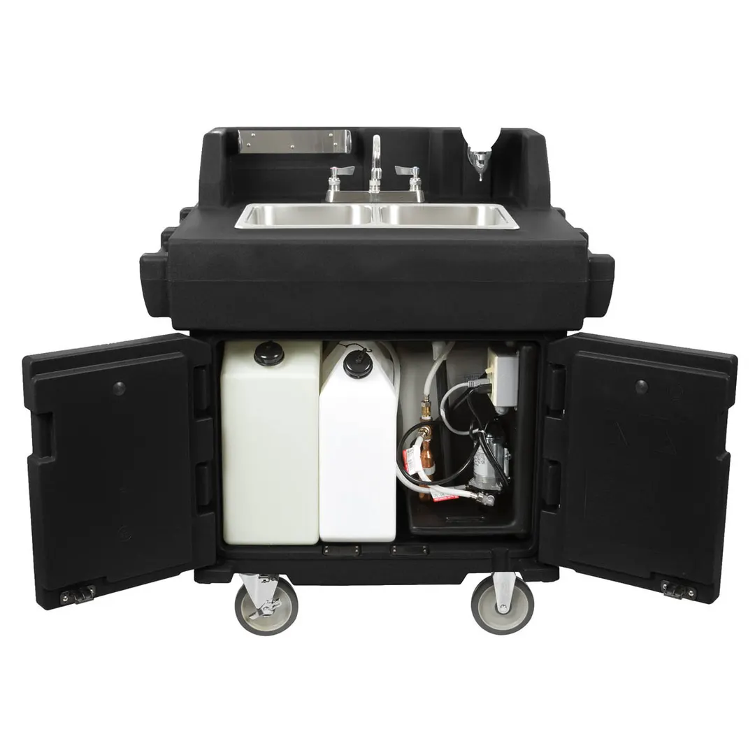 Cambro KSC402426 Camkiosk® Hand Sink Cart, with 2 Compartment Sink