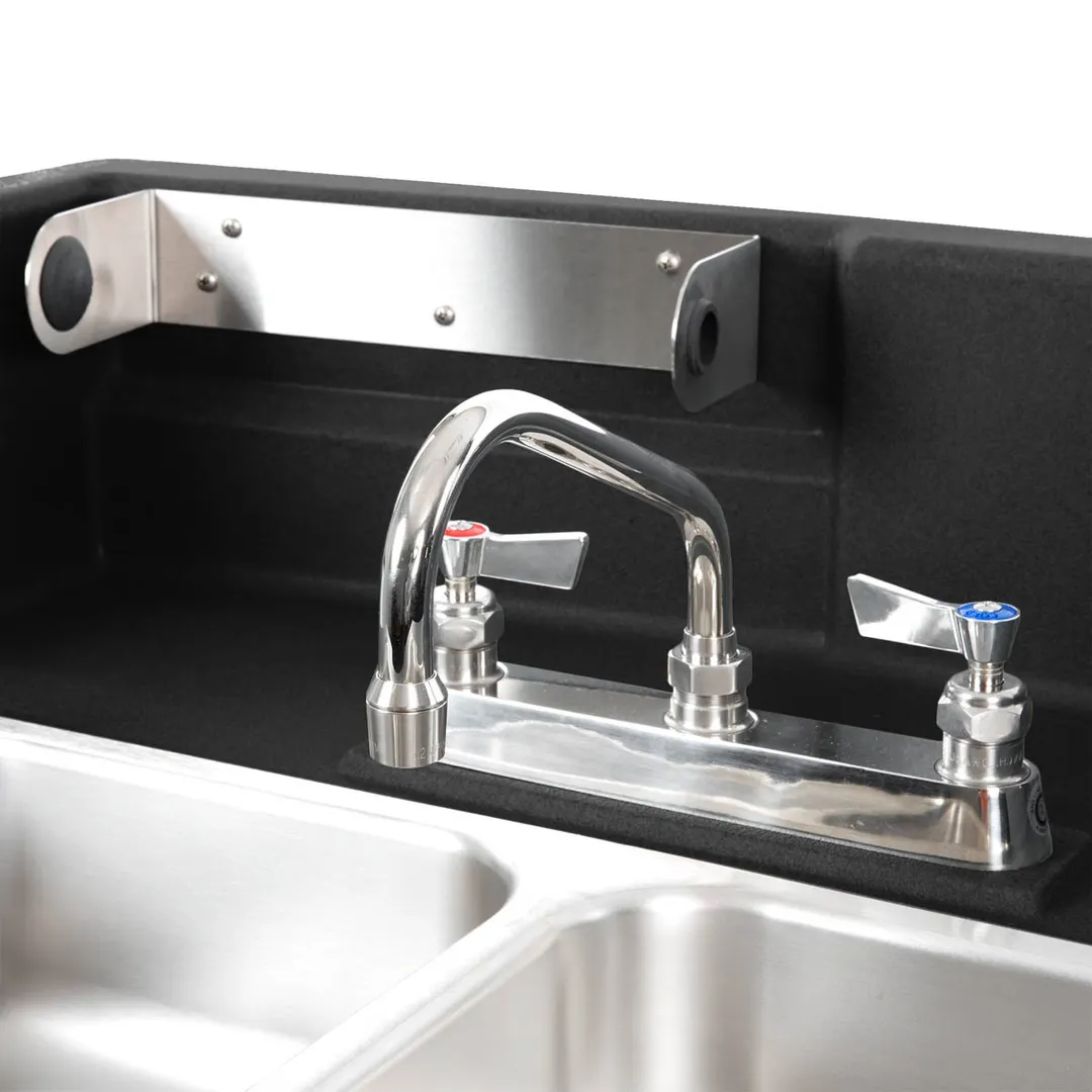 Cambro KSC402426 Camkiosk® Hand Sink Cart, with 2 Compartment Sink