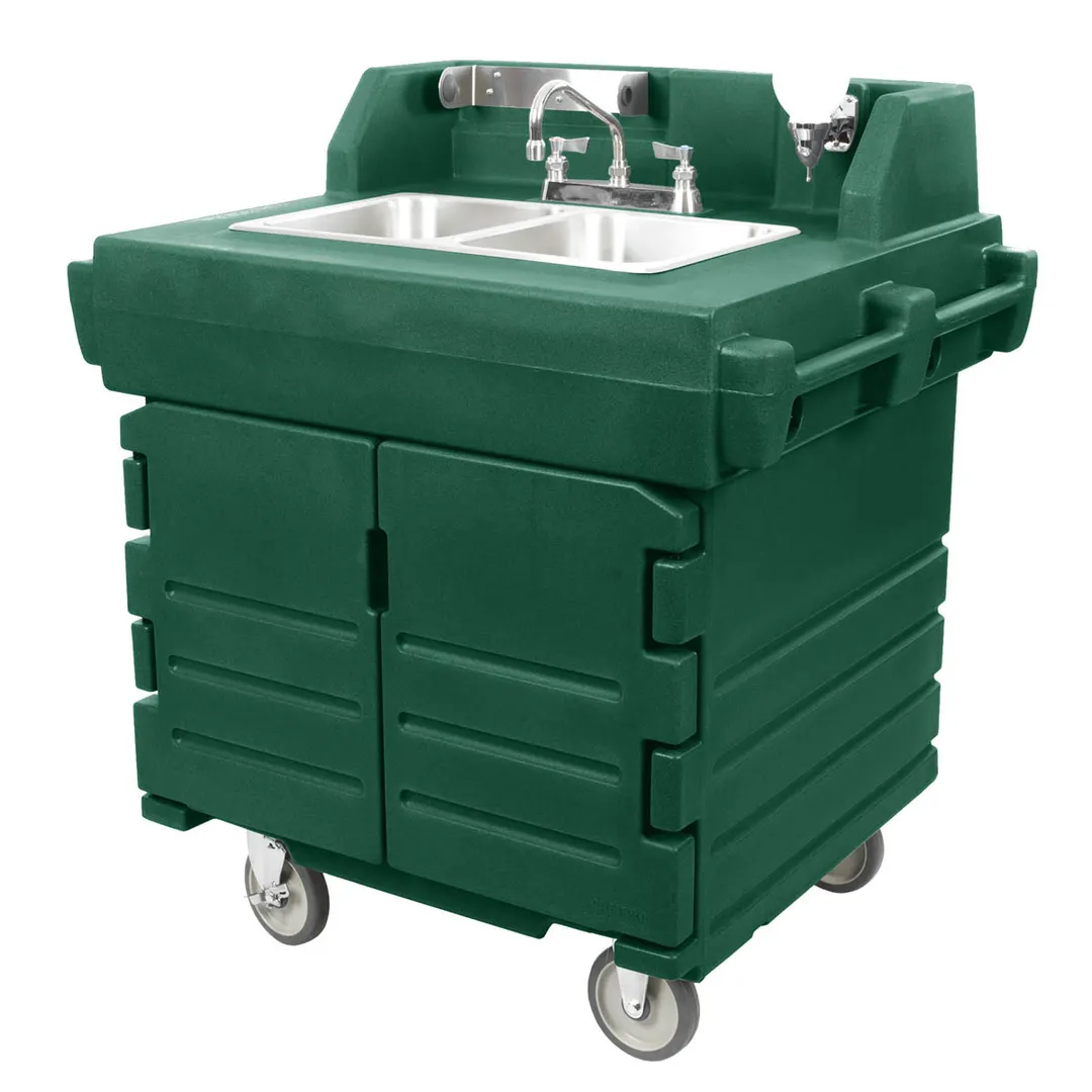 Cambro KSC402519 Camkiosk® Hand Sink Cart, with 2 Compartment Sink