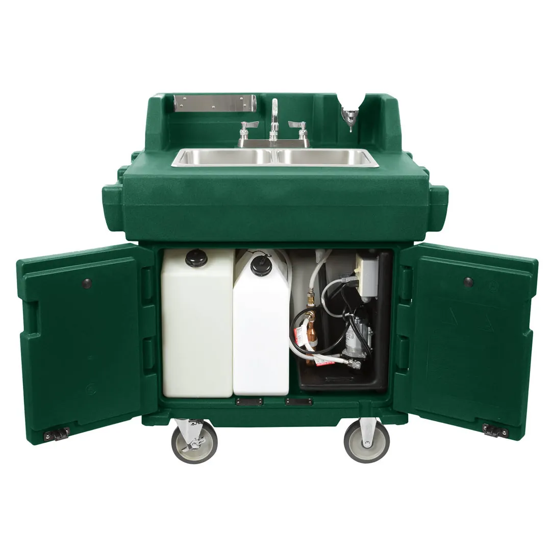 Cambro KSC402519 Camkiosk® Hand Sink Cart, with 2 Compartment Sink