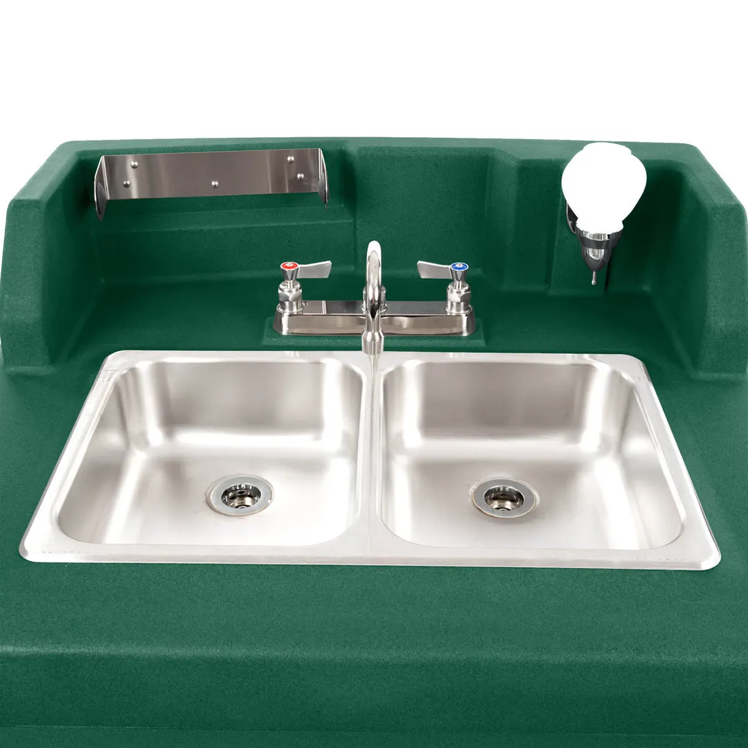 Cambro KSC402519 Camkiosk® Hand Sink Cart, with 2 Compartment Sink