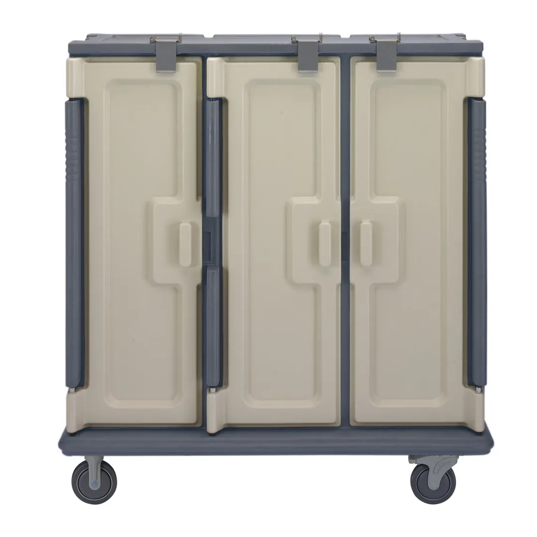 Cambro MDC1411T60191 Granite Gray 60 Tray Insulated Meal Delivery Cart