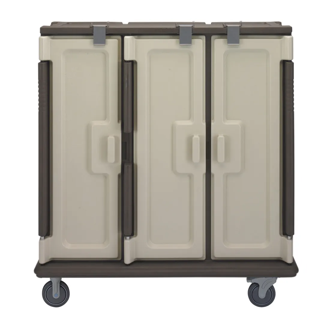 Cambro MDC1411T60194 Granite Sand 60 Tray Insulated Meal Delivery Cart