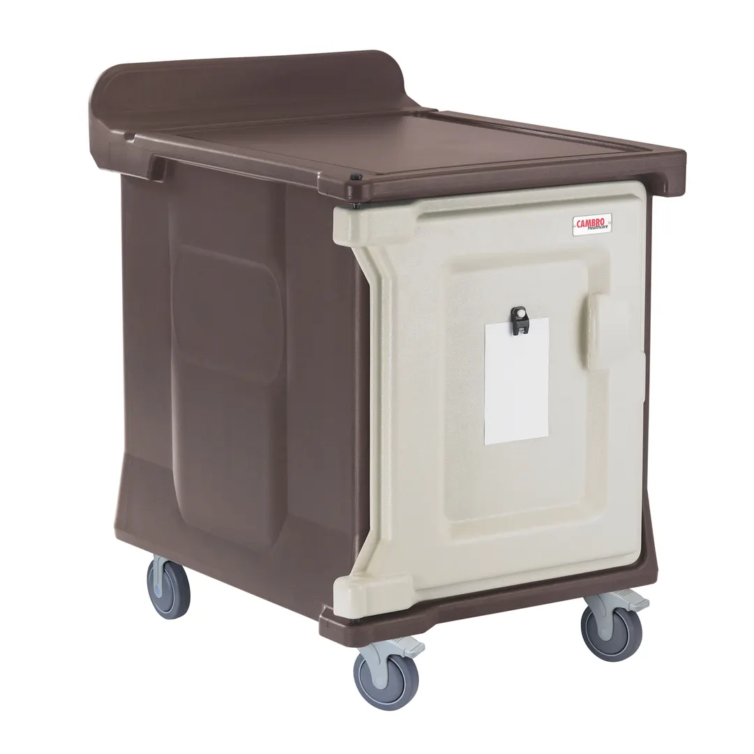 Cambro MDC1520S10194 Granite Sand 10 Tray Room Service Meal Delivery Cart