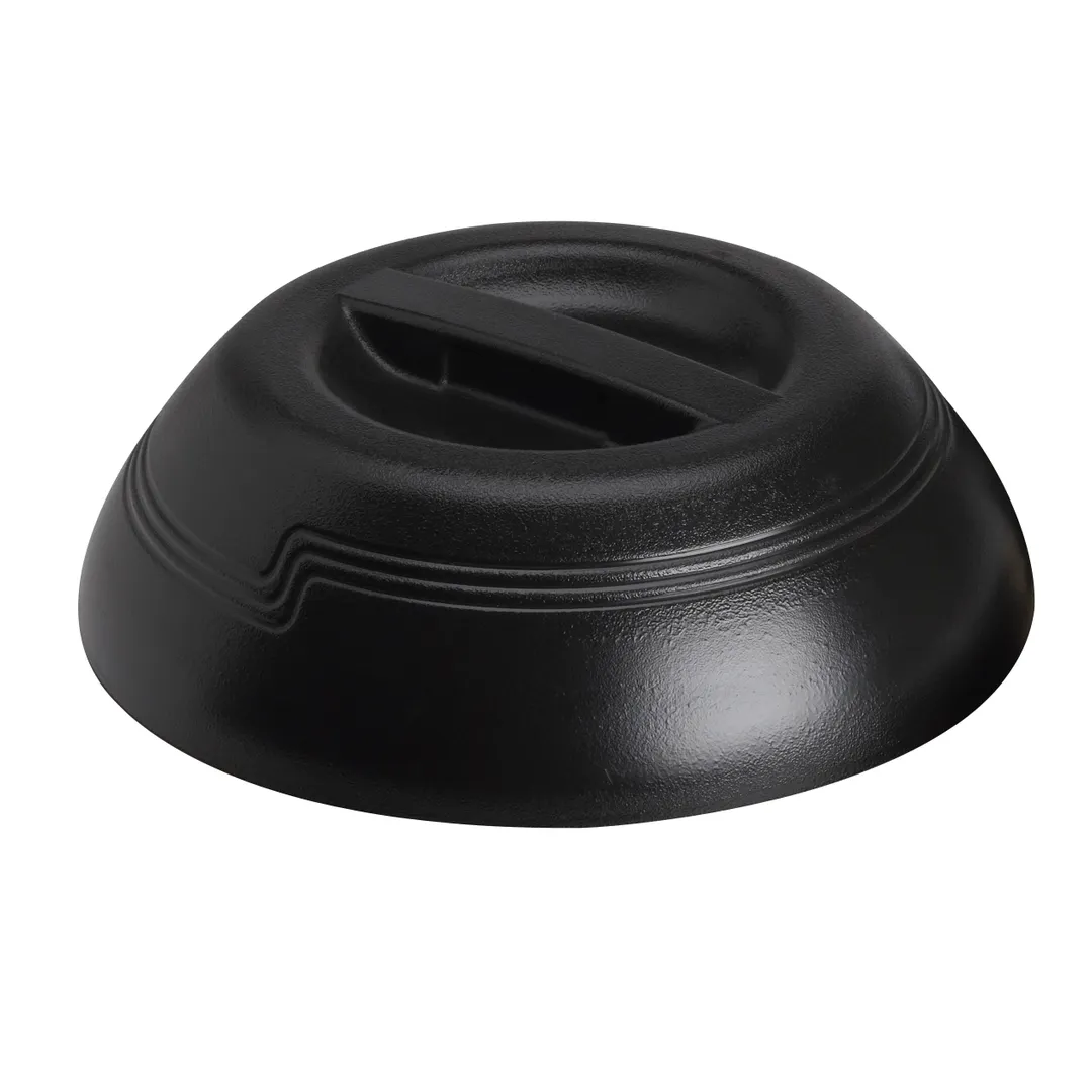 Cambro MDSD9110 Shoreline Dome, Insulated Black Polypropylene, Fits 9" Plate, 10-1/4" Ø x 3-3/16" H