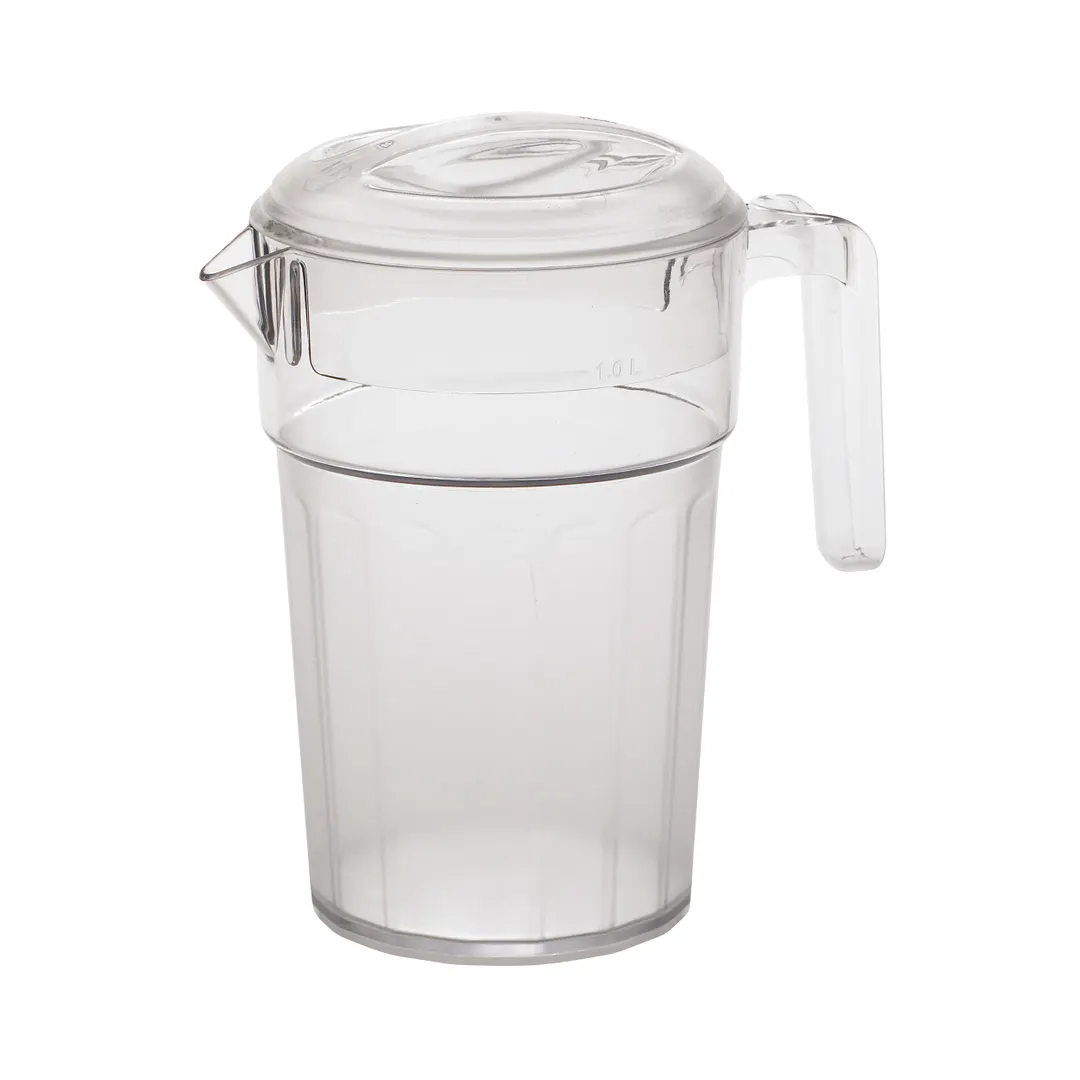Cambro PC34CW135 Camwear® Pitcher, 34 Oz., 6-2/3" Dia. X 7-1/2"H (With Lid), 3-Position Lid