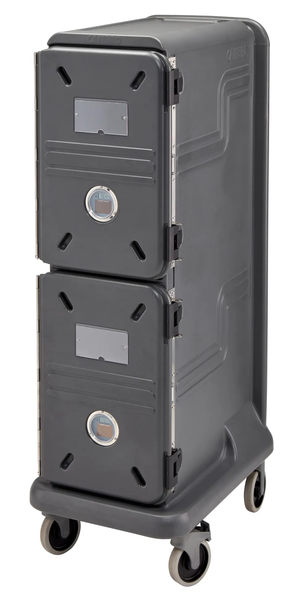 Cambro PCU1000CC615 Pro Cart Ultra™ Cold Insulated Food Carrier w/ Front Loading , Charcoal Gray, 115v