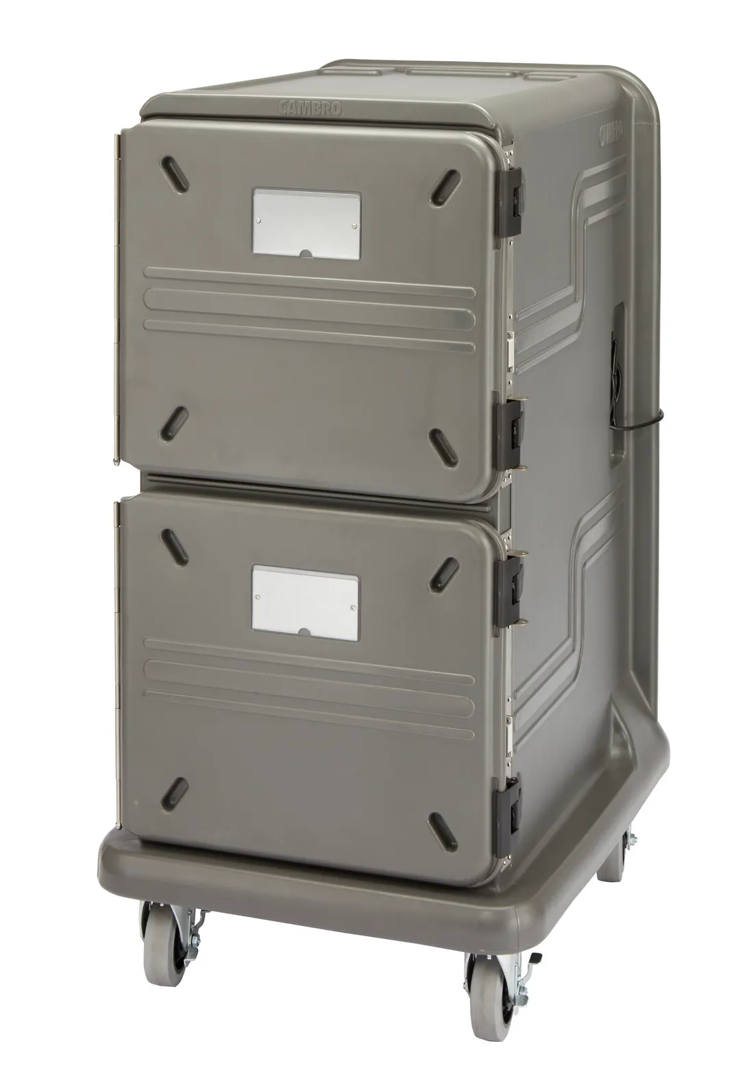 Cambro PCU1600HPSP615 Pro Cart Ultra Hot/Passive Food Pan Carrier - 1 Active Hot & 1 Passive Compartment