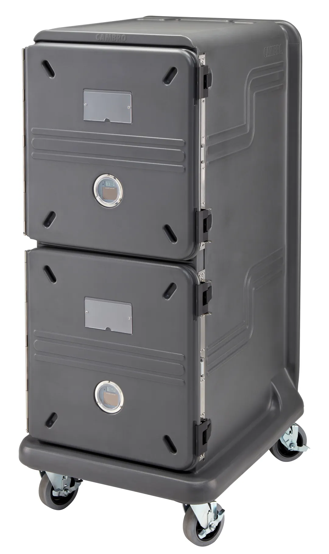 Cambro PCU2000PP615 Pro Cart Ultra™ Hot Food Pan Carrier w/ 20 Pan Capacity, Charcoal Gray