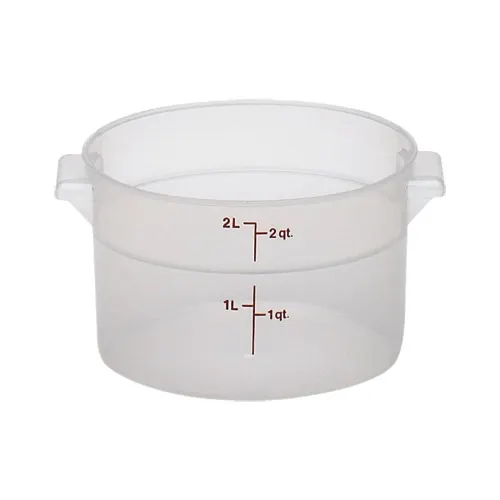 Cambro RFS2PP190 2 Qt Container, 8-3/16" Dia x 4-3/16" H, Translucent Polypropylene, NSF, No Lid