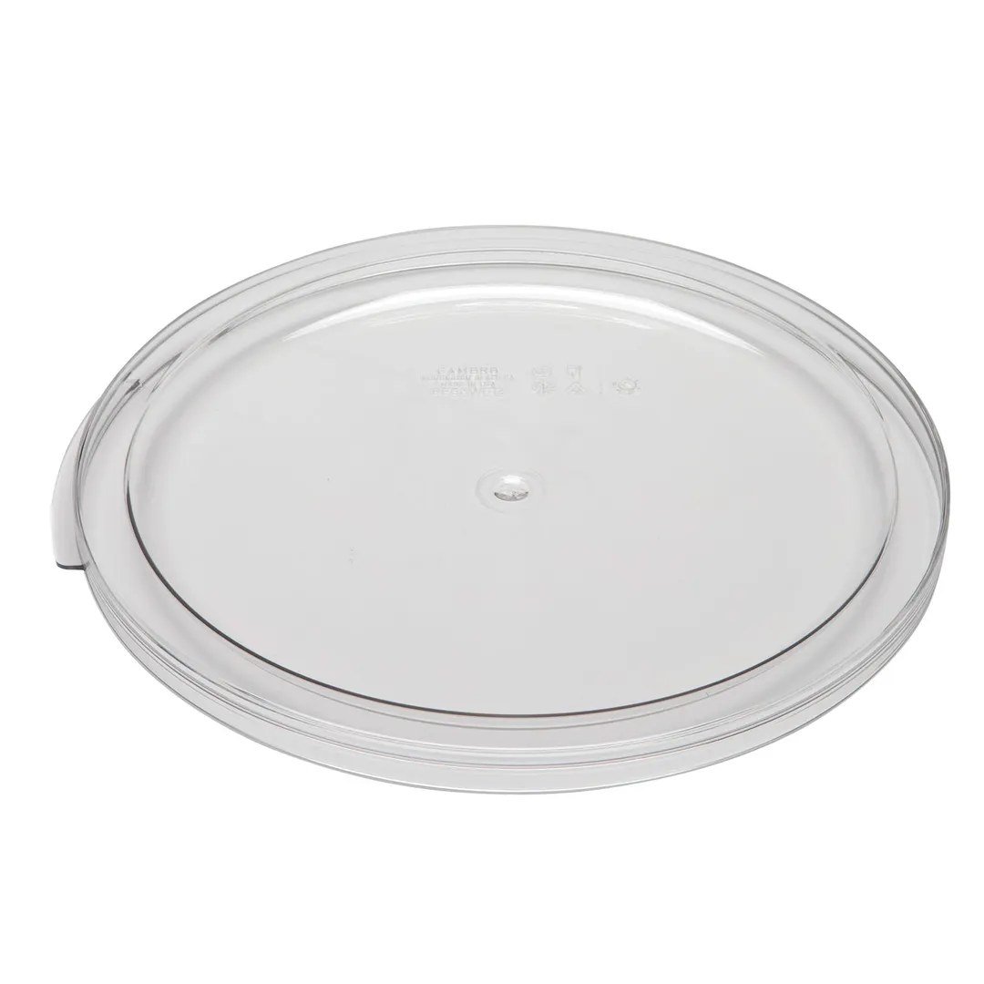 Cambro RFSCWC12135 Round Clear Polycarbonate Cover, Fits 12‑qt, 18‑qt, 22‑qt Containers, NSF
