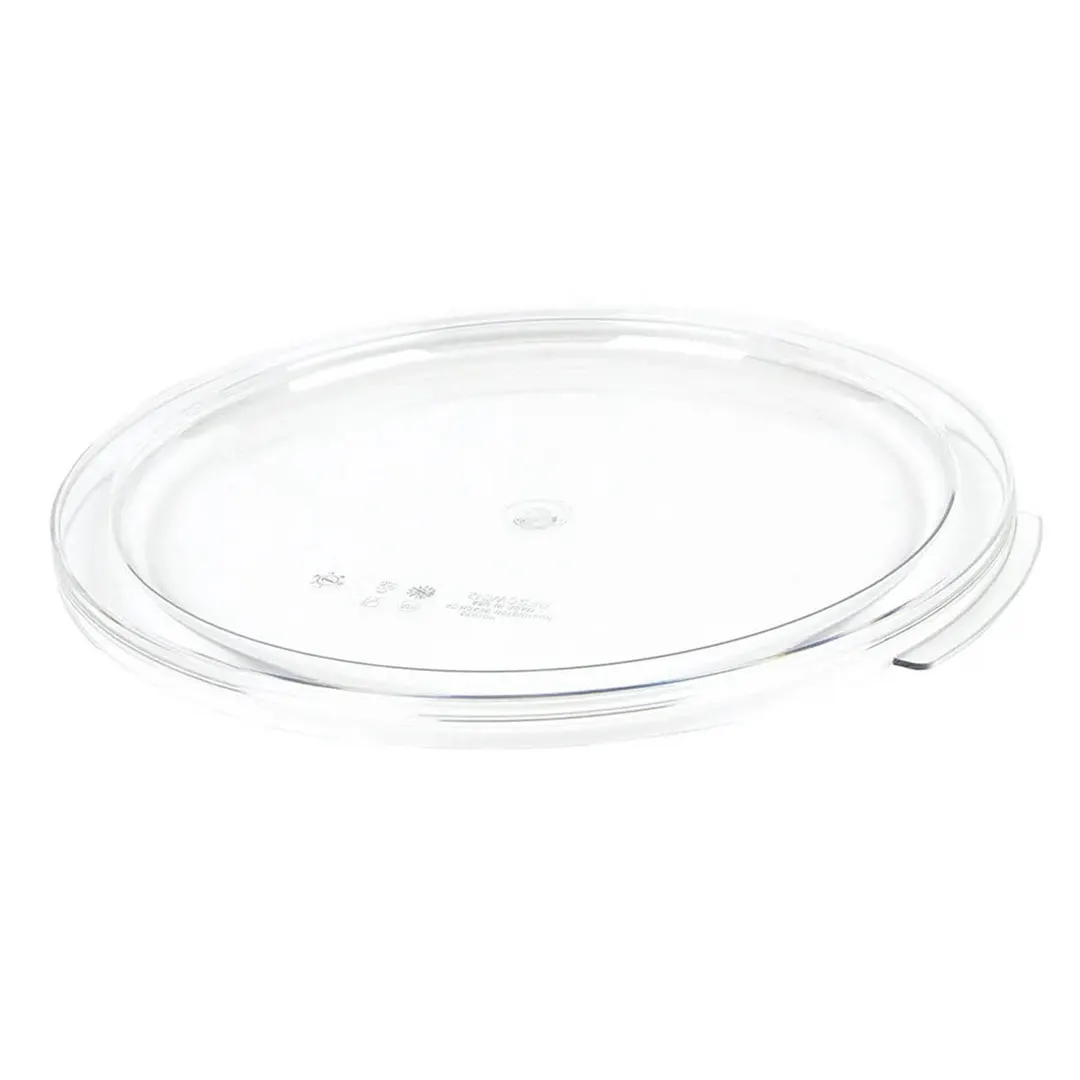 Cambro RFSCWC12135 Round Clear Polycarbonate Cover, Fits 12‑qt, 18‑qt, 22‑qt Containers, NSF