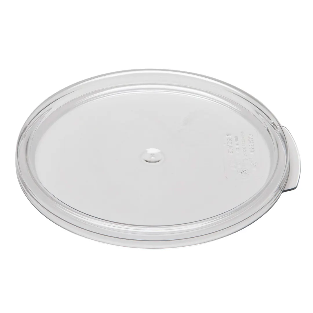 Cambro RFSCWC2135 Clear Polycarbonate Round Lid for 2‑qt & 4‑qt Containers, NSF‑Approved