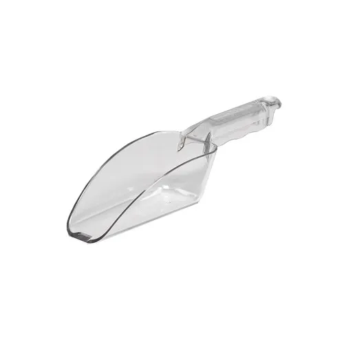 Cambro SCP12CW135 - Camwear Ice Scoop, 12‑Oz Clear Polycarbonate Utility Scoop, Flat‑Bottom Design