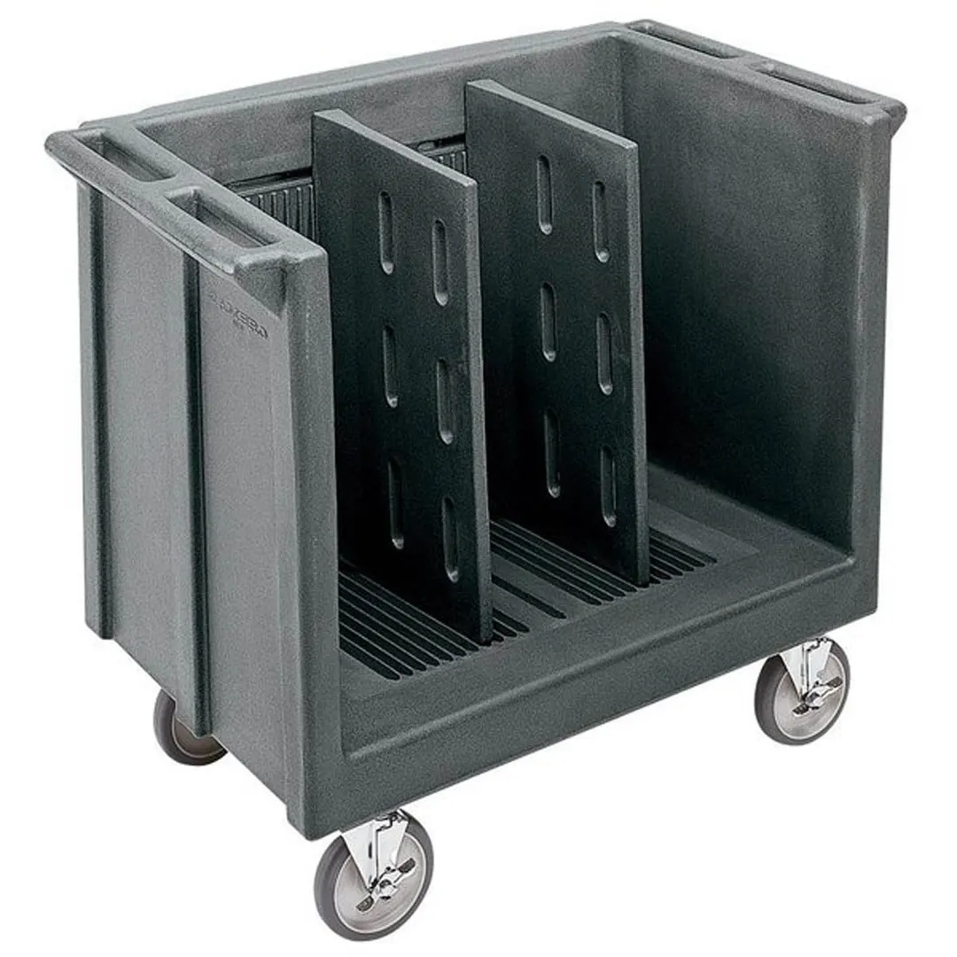 Cambro TDC30110 Adjustable Black Polyethylene Dish Cart, 23.25"W x 38.875"L, 500 lbs, NSF