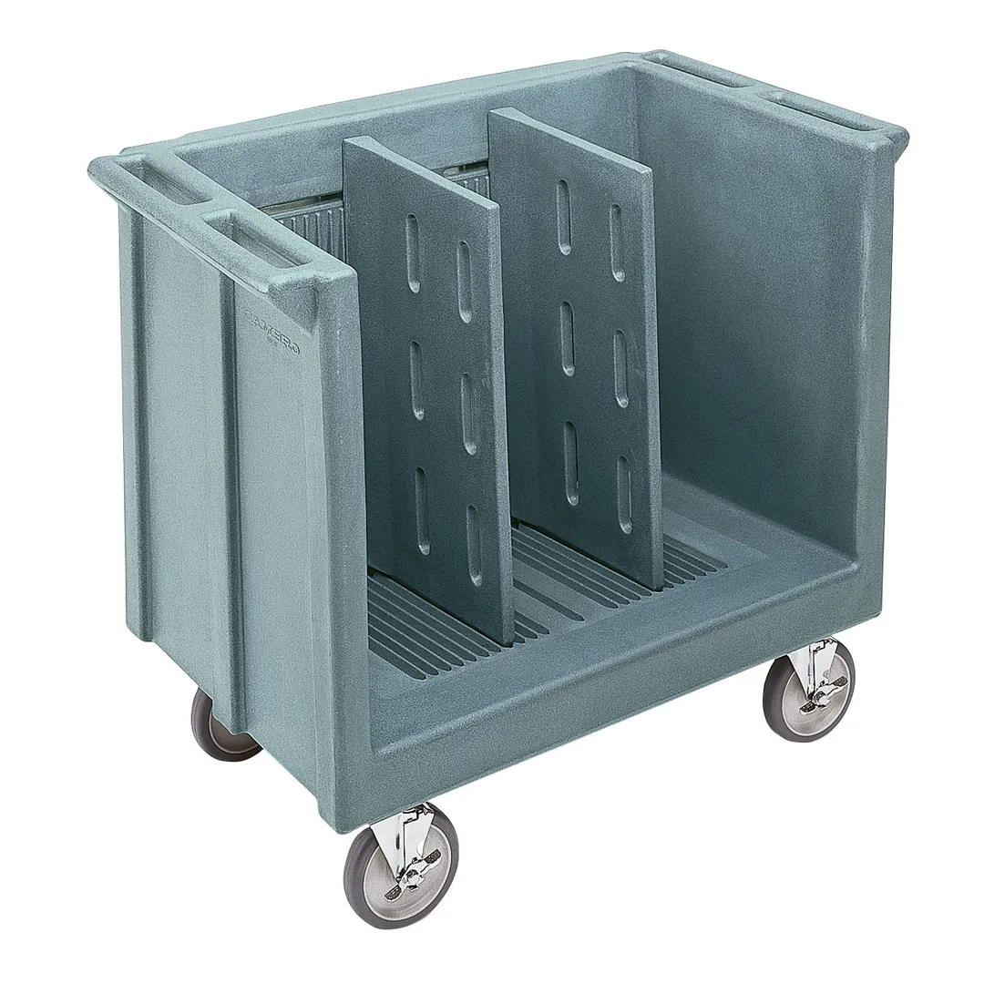 Cambro TDC30401 Slate Blue Polyethylene Dish Dolly Cart, 23.25"W x 38.875"L, 500 lbs Capacity