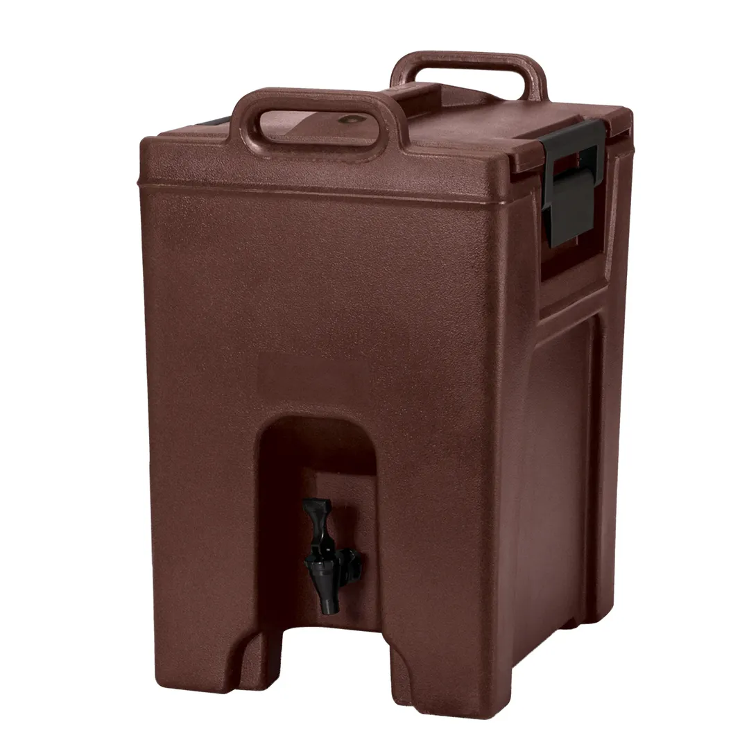 Cambro UC1000131 Ultra Camtainer Dispenser, 10‑1/2‑Gallon, Dark Brown, 16‑1/4"W x 20‑1/2"D, NSF