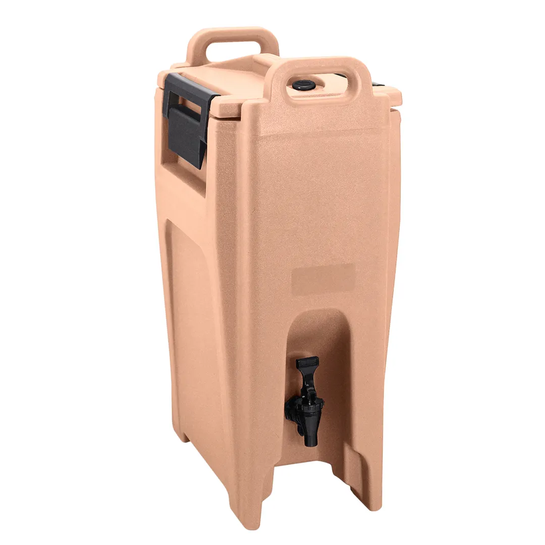 Cambro UC500157 Camtainer 5‑1/4 Gal Dispenser, 11‑3/4"W x 16‑3/4"D x 26‑5/8"H, Beige Plastic, NSF