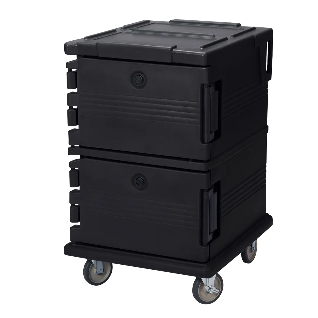 Cambro UPC1200110 Ultra Camcart Food Pan Carrier w/ 16 Pan Capacity, Black, Front Loading