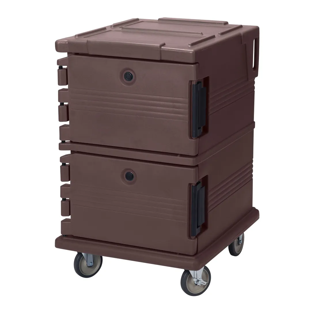 Cambro UPC1200131 Ultra Camcart Food Pan Carrier w/ Front Loading, (16) Pan Capacity, Dark Brown