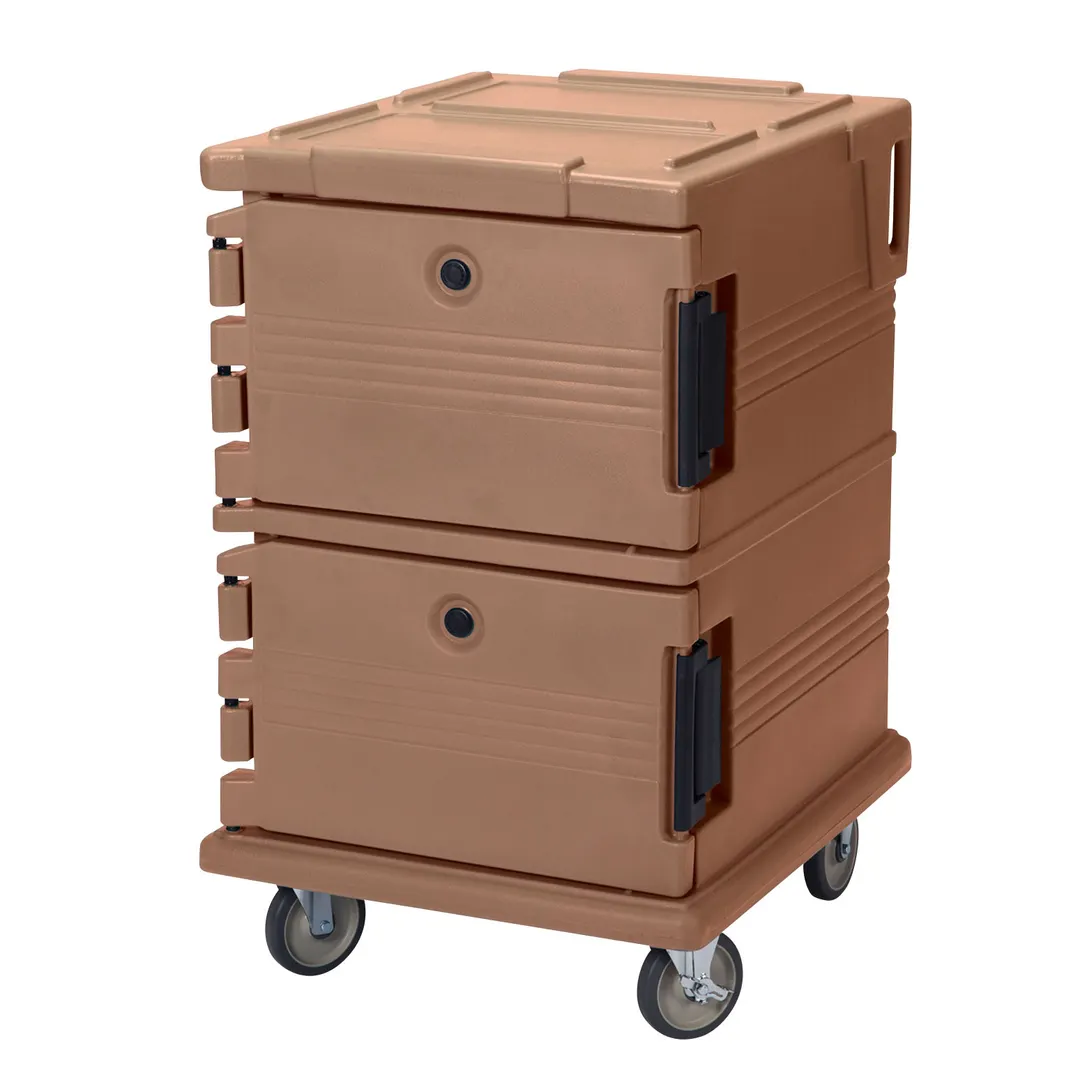Cambro UPC1200157 Ultra Camcart Insulated Food Pan Carrier w/ (16) Pan Capacity, Coffee Beige