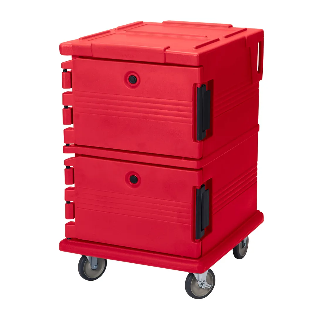 Cambro UPC1200158 Ultra Camcart Insulated Food Pan Carrier w/ Front Loading, Hot Red