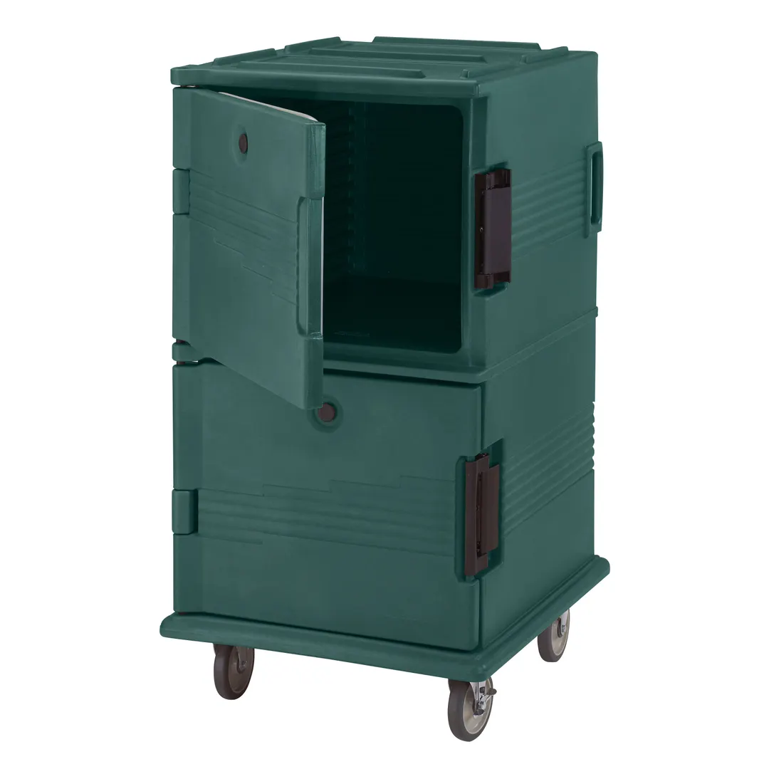 Cambro UPC1600192 Ultra Camcart® Green Insulated Food Pan Carrier, Front Loading