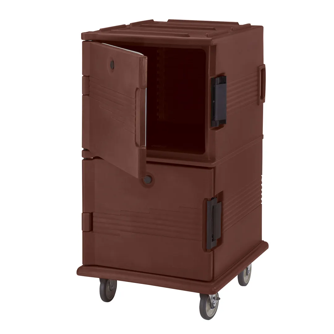 Cambro UPC1600HD131 Ultra Camcart® Insulated Food Pan Carrier w/ Dark Brown, Front Loading