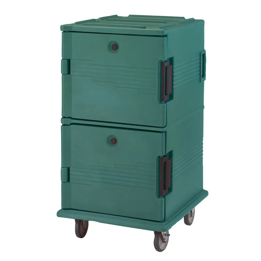 Cambro UPC1600SP519 Ultra Camcart® Insulated Food Pan Carrier w/ 24 Full Size Pans, Green 