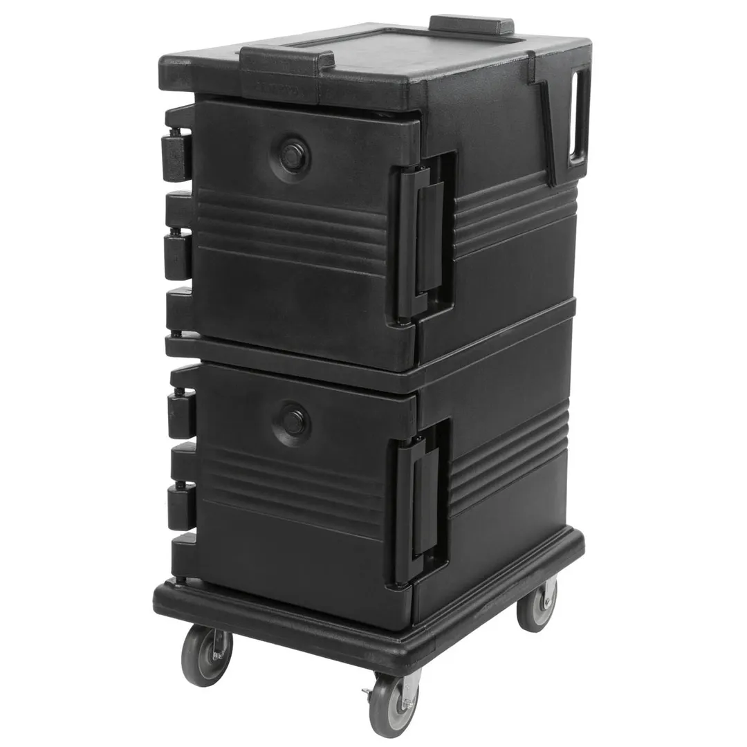 Cambro UPC600110 Ultra Camcart® Black Insulated Food Pan Carrier w/ 8 Pan Capacity