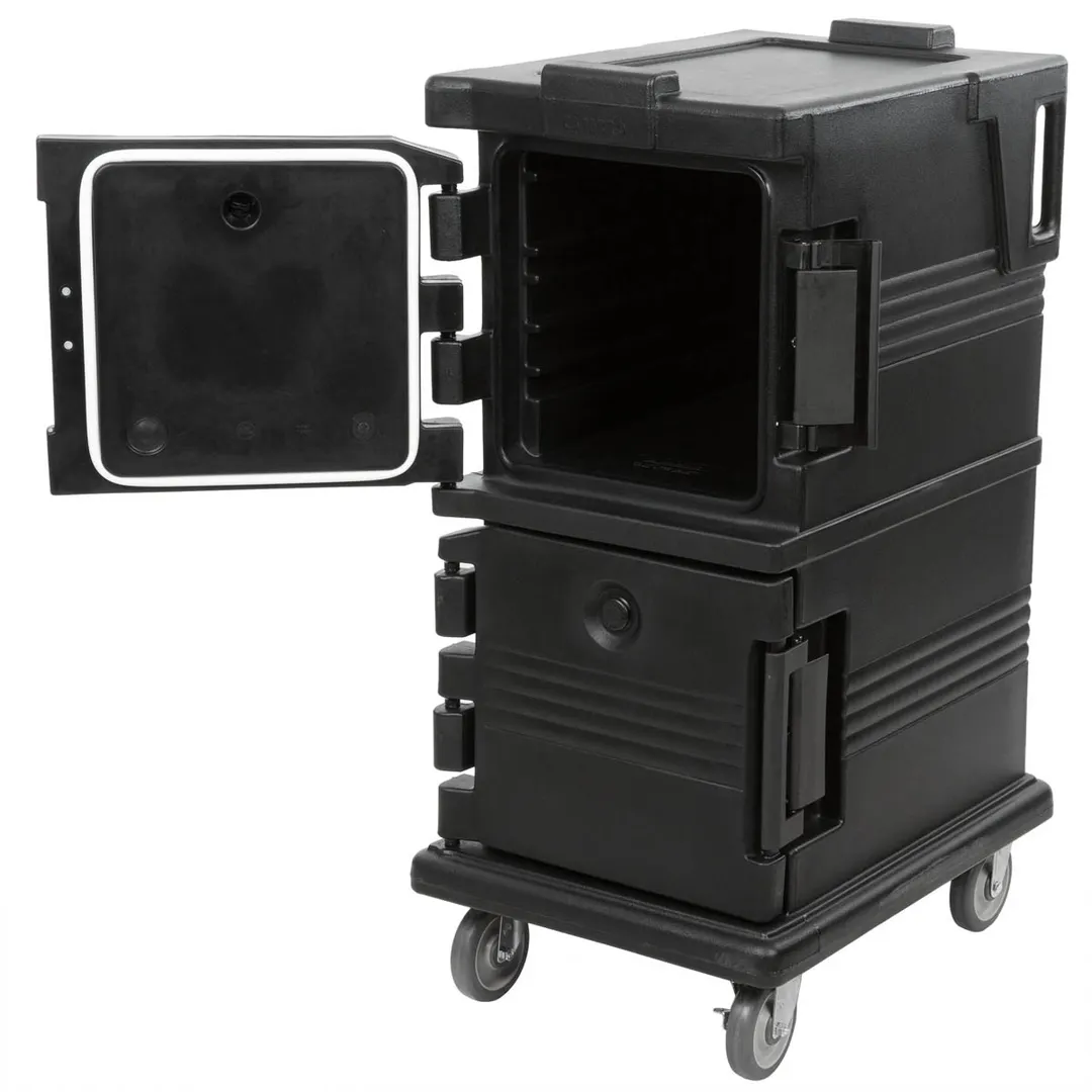 Cambro UPC600110 Ultra Camcart® Black Insulated Food Pan Carrier w/ 8 Pan Capacity