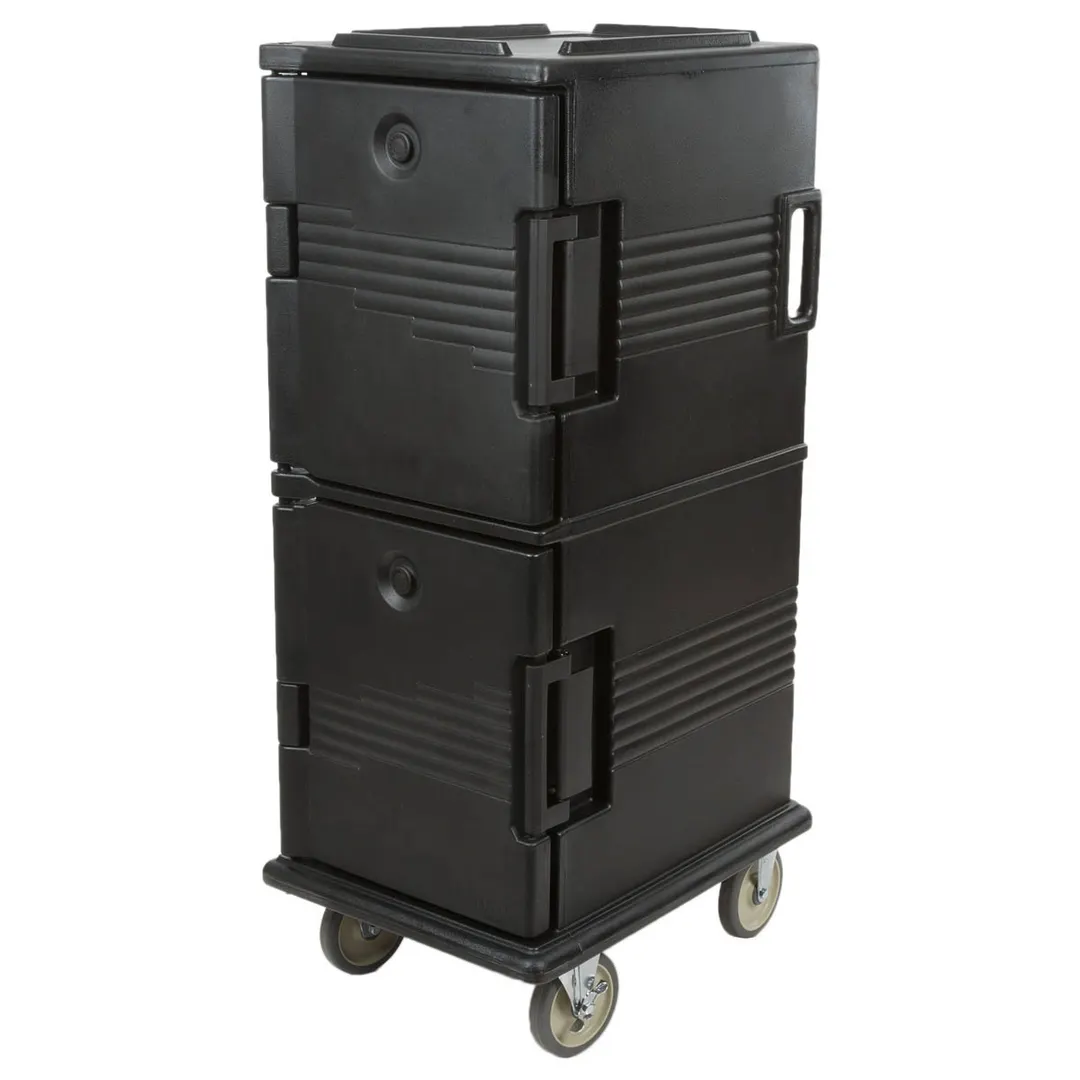 Cambro UPC800110 Ultra Camcart® Front Loading Black Insulated Food Pan Carrier 