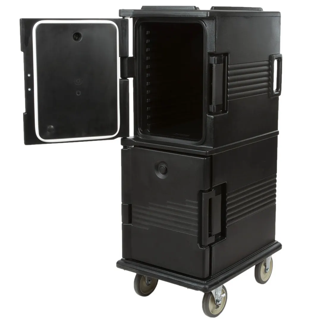 Cambro UPC800110 Ultra Camcart® Front Loading Black Insulated Food Pan Carrier 