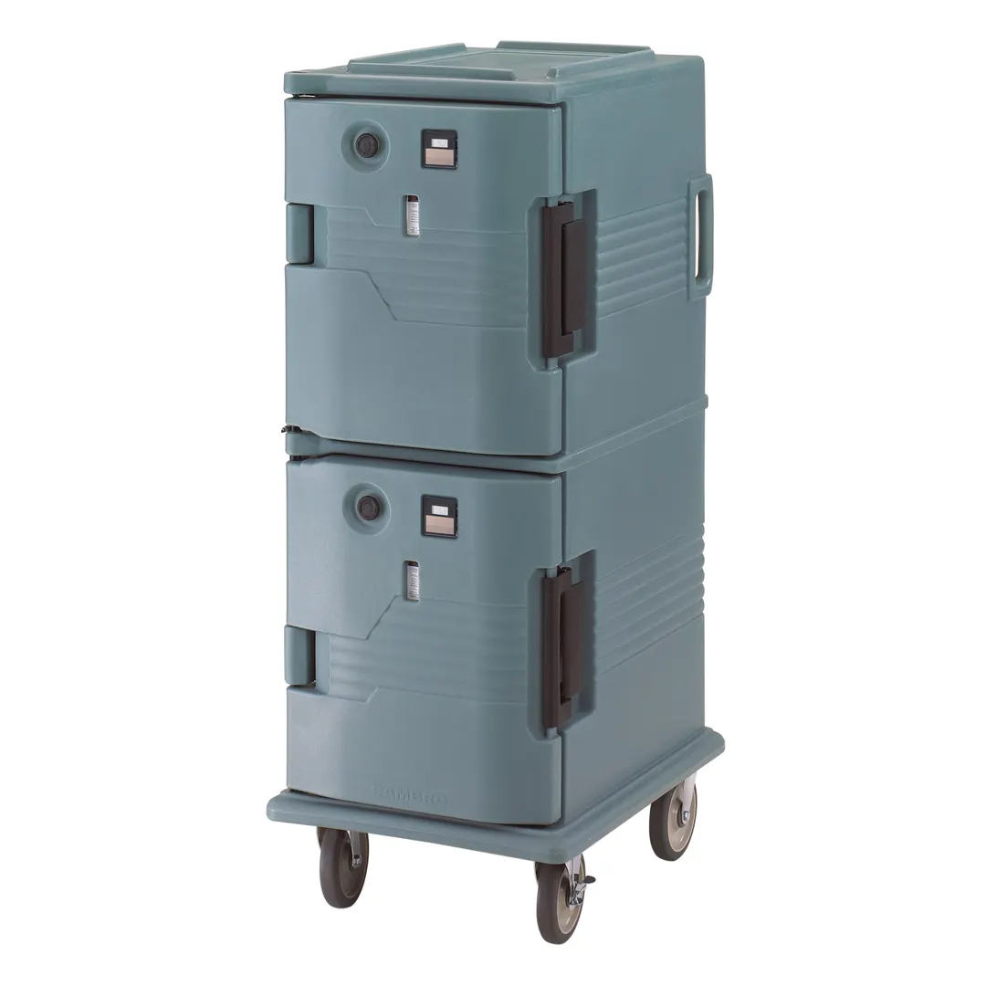 Cambro UPCH800401 Heated Holding Cabinet, 1-Section, Dutch Door, 54"H, 12 Pan Capacity, Polyethylene, Slate Blue