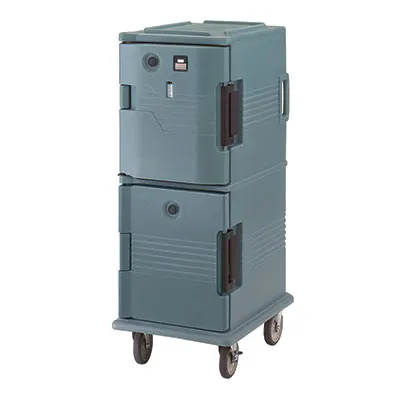 Cambro UPCHT800192 "Full Height" 1-Section Heated Holding Cabinet, 20.5"W x 27"D x 54"H, Granite Green, Holds 12×2.5" Pans