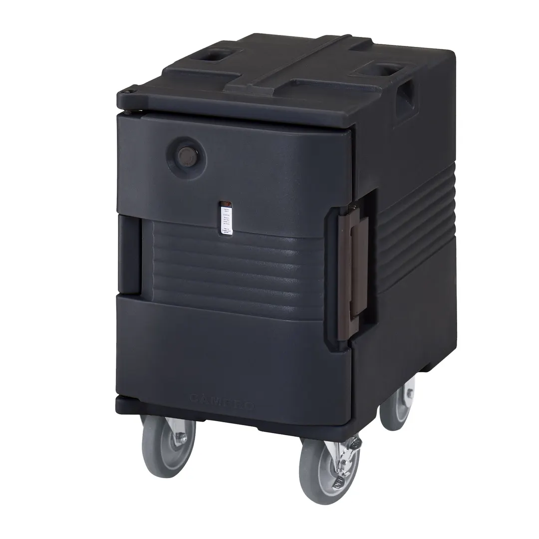 Cambro UPCHW400110 1-Section Heated Holding Cabinet, Solid Door, 18-1/8"W x 31-1/4"H, Polyethylene, Black, Mobile